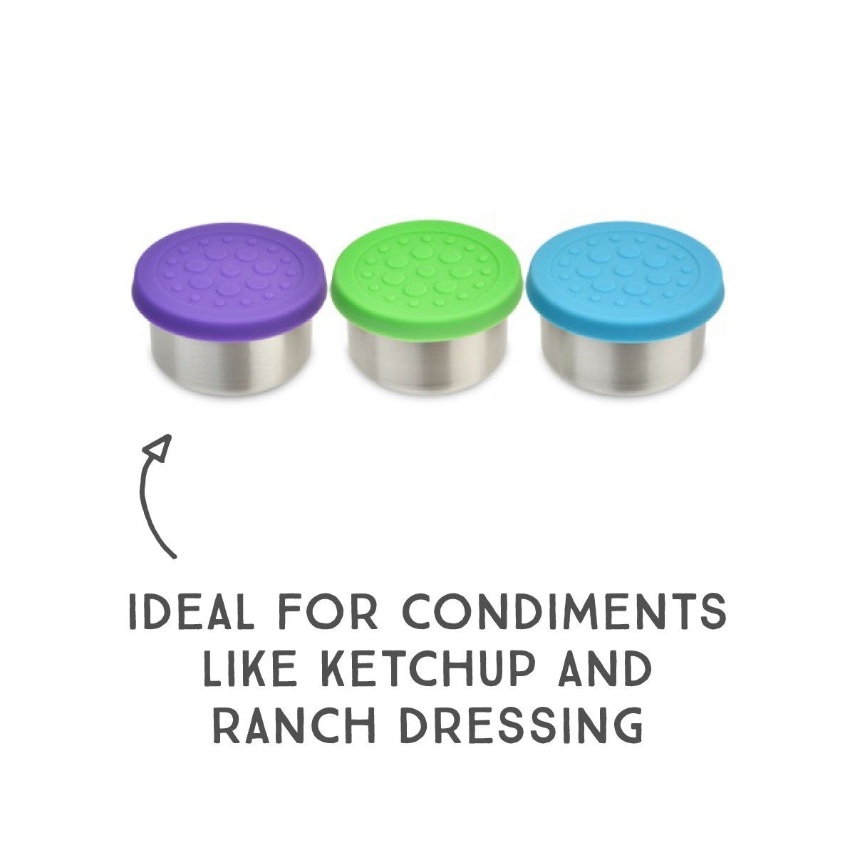 LunchBots Small Colours Dip Container 1.5oz - EACH - iQ living