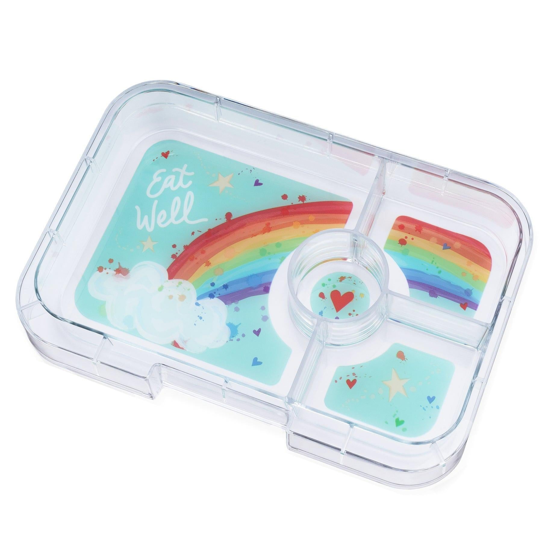 Yumbox Tapas 4 Compartment Replacement Tray Rainbow