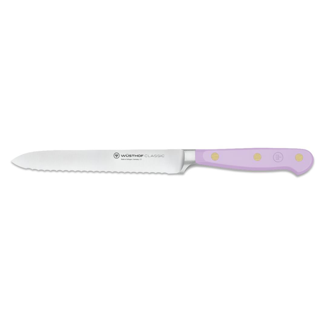 Wusthof Classic Purple Yam Serrated Utility Knife 5"