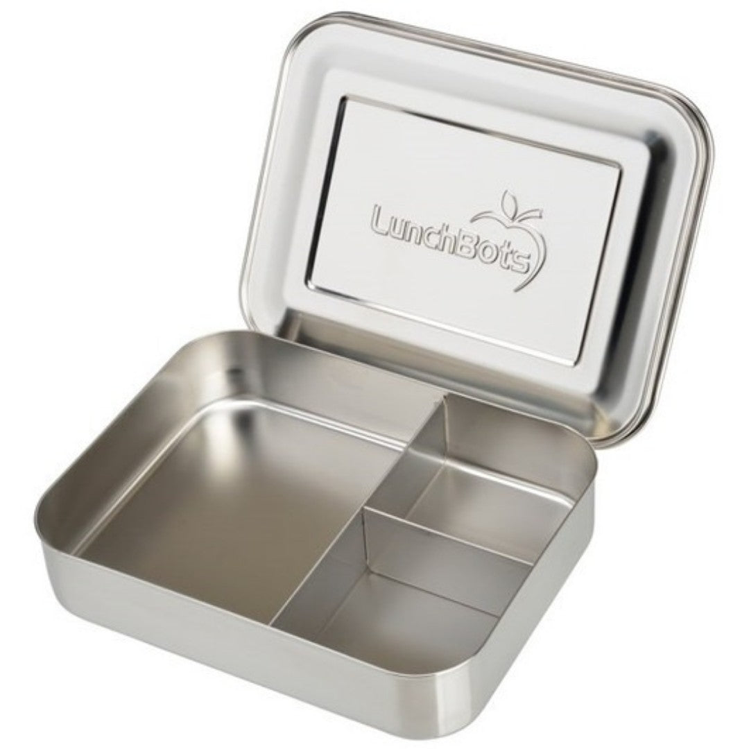 LunchBots Large Trio 3 Compartment Bento Lunch Box - iQ living