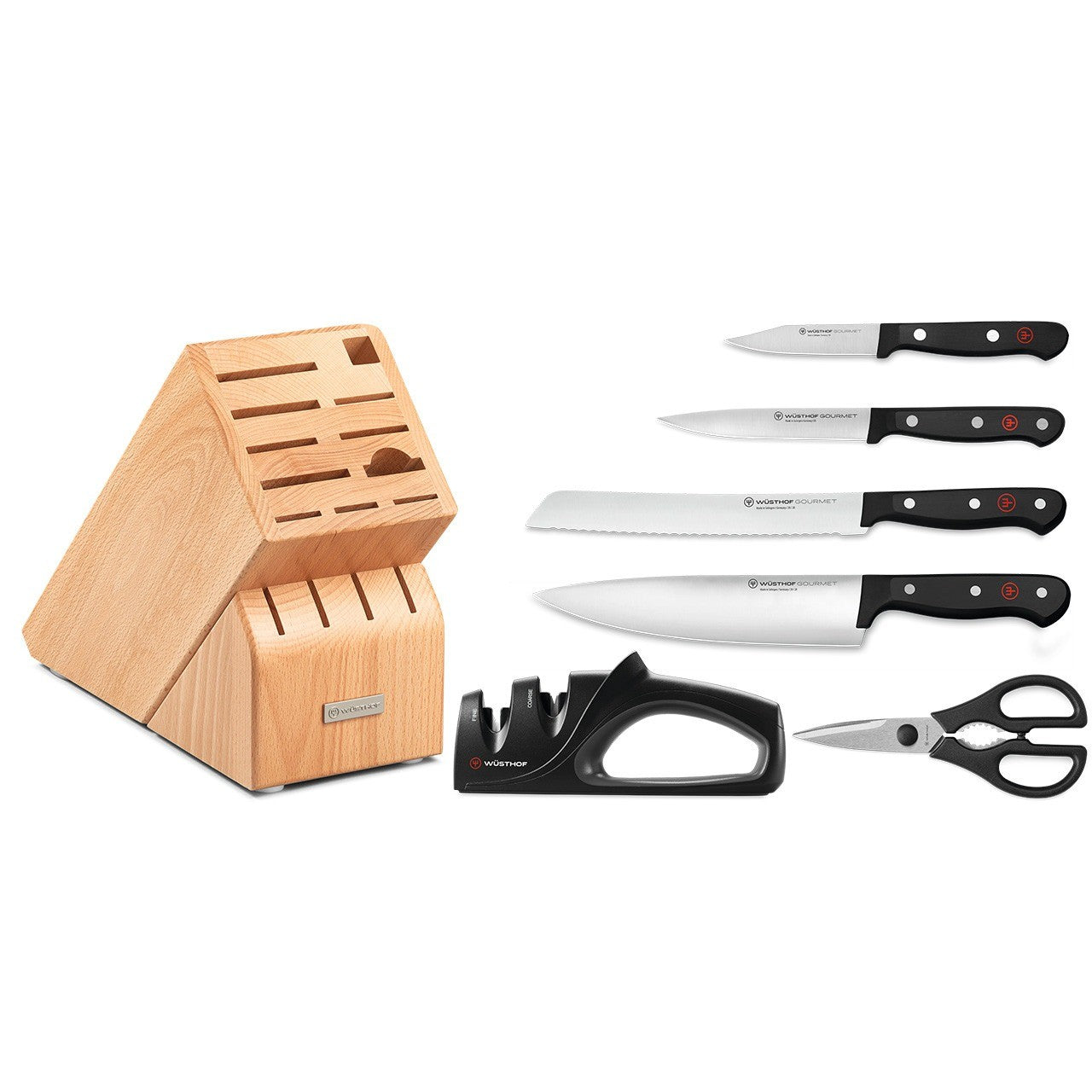 Wusthof Gourmet 7 Piece Knife Block Set