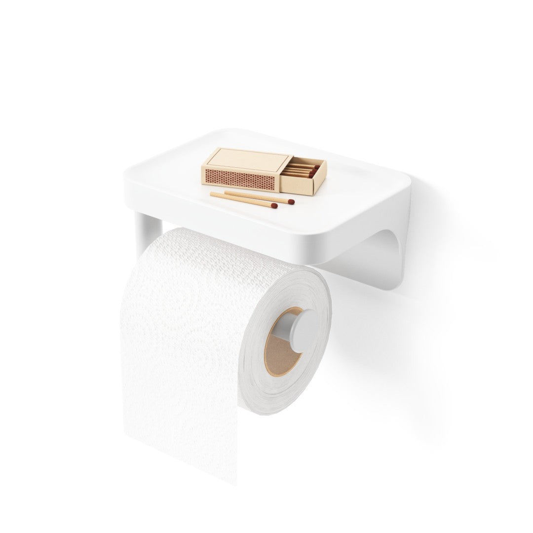 Umbra Flex Adhesive Toilet Paper Holder - White