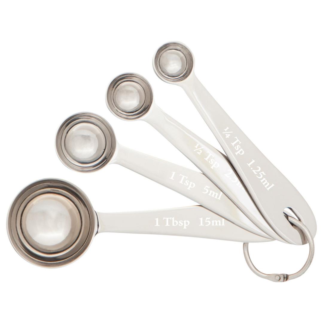 Danica Stainless Steel Silver Measuring Spoon Set