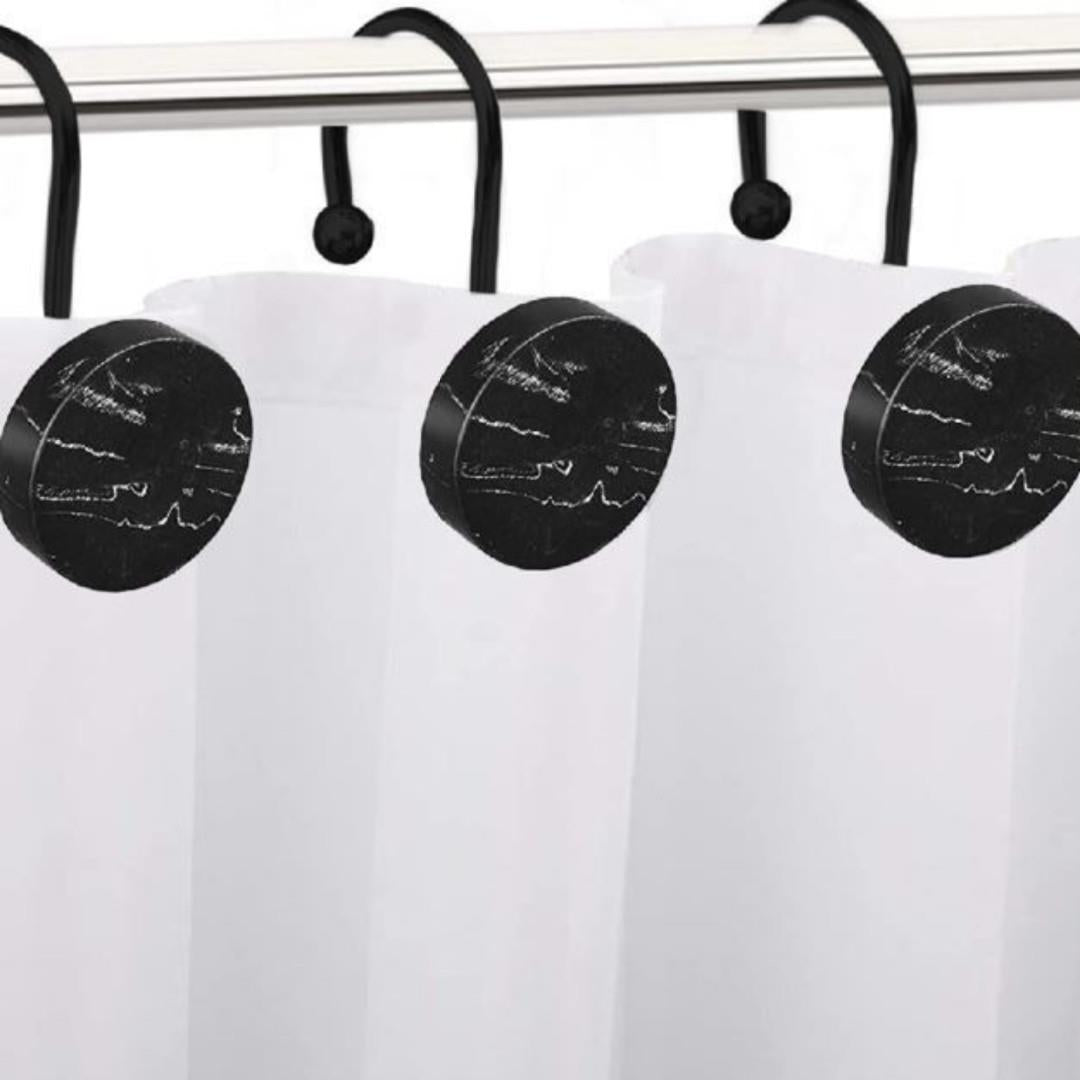 Moda At Home Michaelangelo Black Resin Shower Hooks Set Of 12