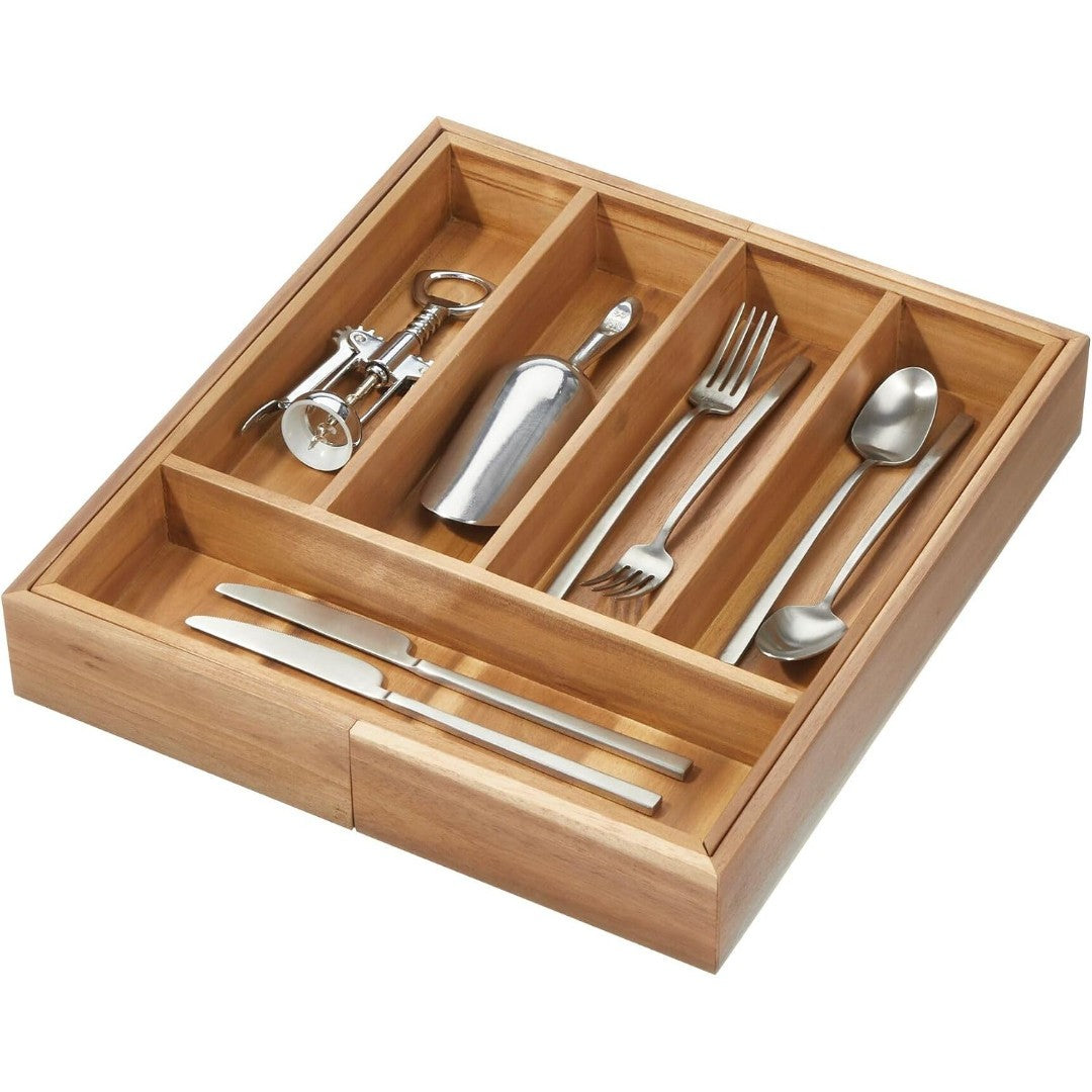 iDesign Expandable Cutlery Drawer Organizer