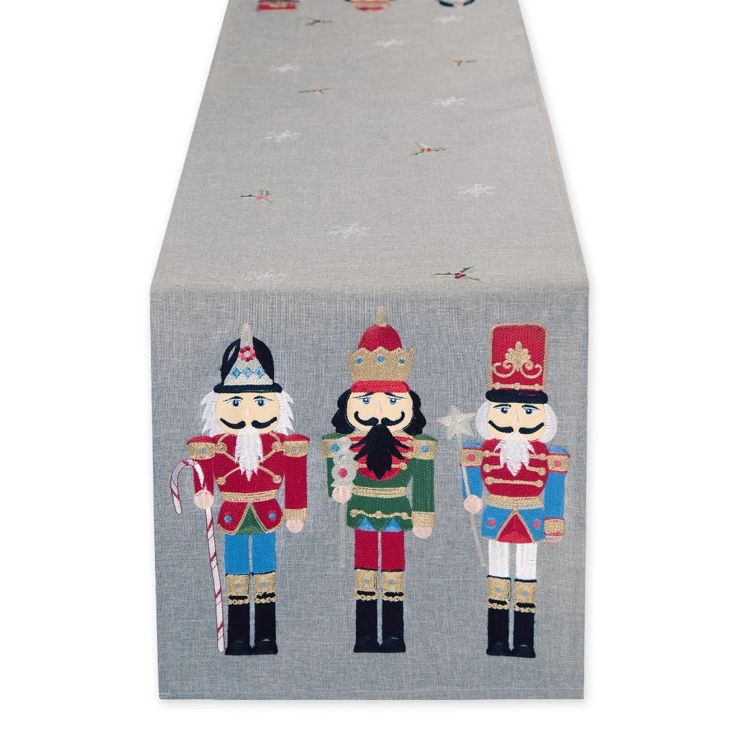Design Imports Christmas Tablerunner Holiday Nutcrackers