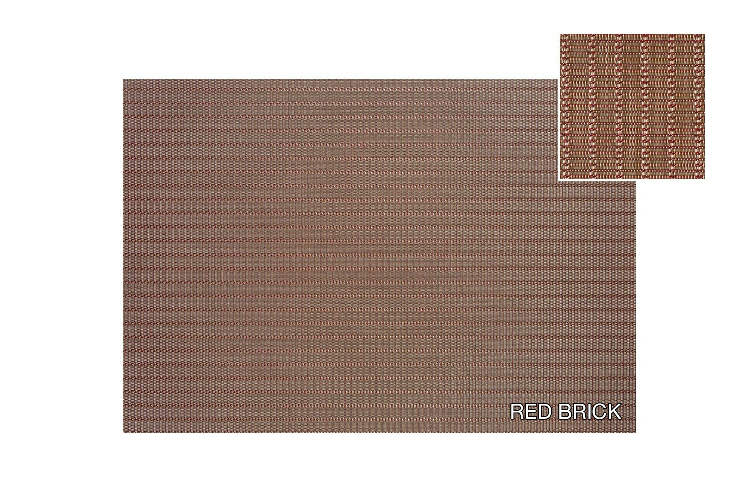 Tate Placemat 17" x 12" Red Brick - iQ living
