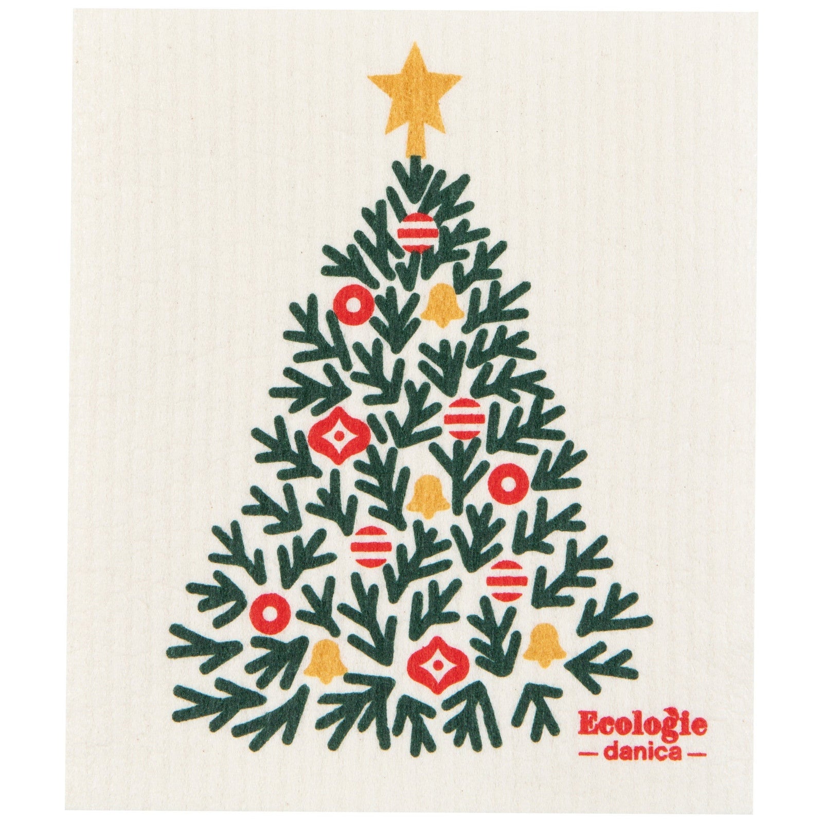 Now Designs Christmas Swedish Dish Cloth Festive Fir