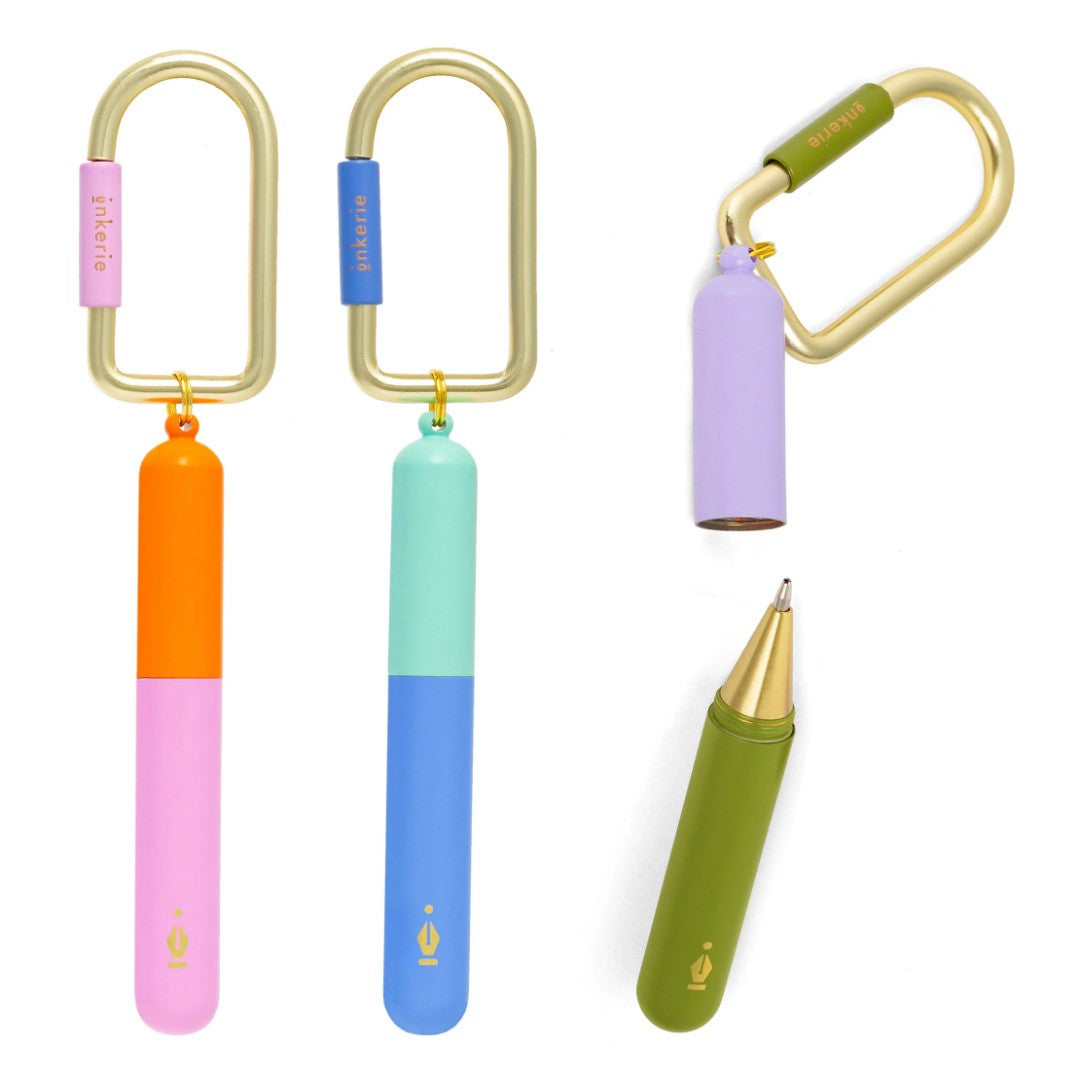 Kikkerland Inkerie On-The-Go Keychain Pen