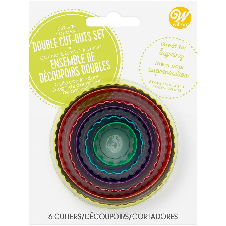 Wilton Double-Sided Round Cookie Cutter Set Of 6