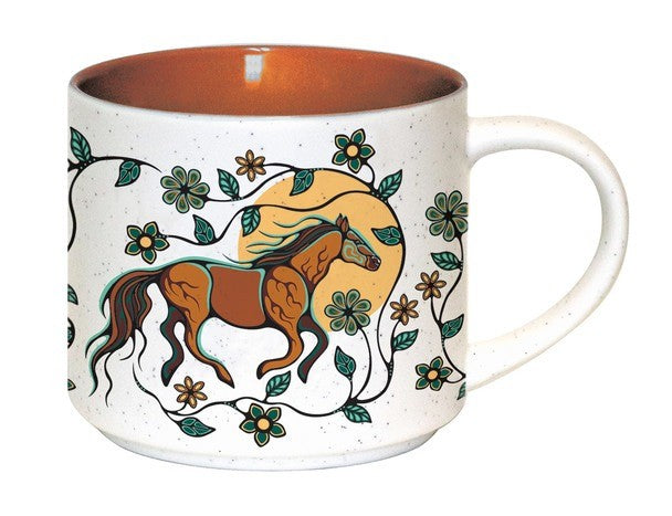 Native Northwest 16oz Ceramic Mug Horse - iQ living