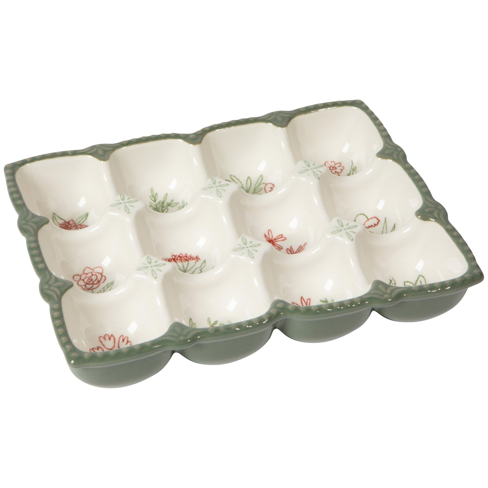 Danica Camellia Stoneware Egg Holder