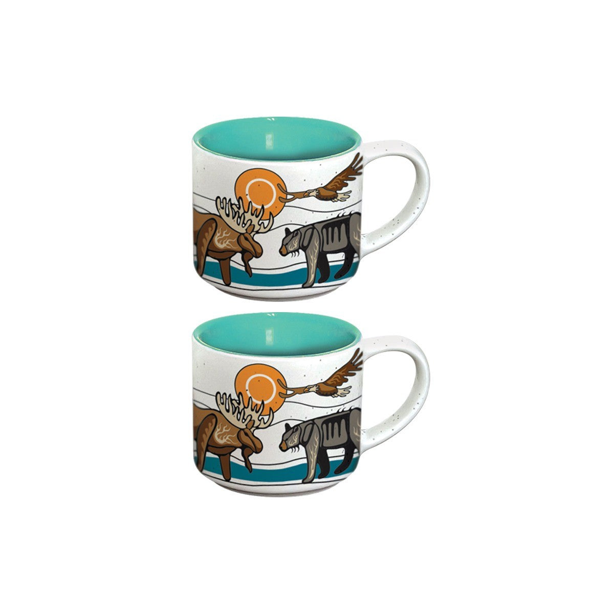 Native Northwest 3oz Espresso Mug Set Of 2 All My Relatives - iQ living