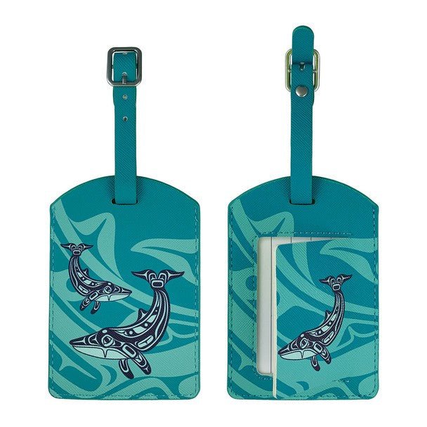 Native Northwest Luggage Tag Humpback Whale