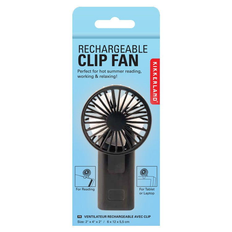 Kikkerland Rechargeable Book Fan