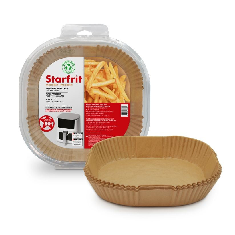 Starfrit Air Fryer Parchment Paper Liner 50 Pack - Square