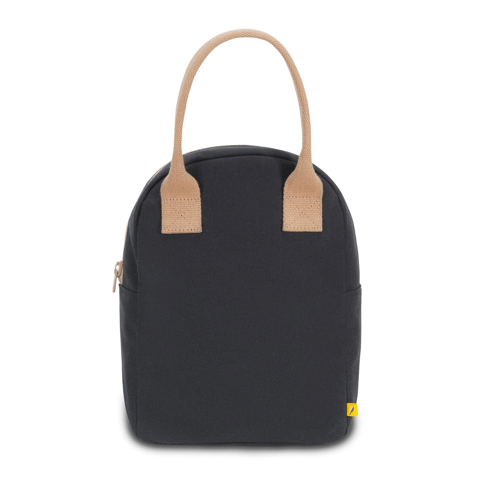 Fluf Zipper Lunch Bag - Off-Black