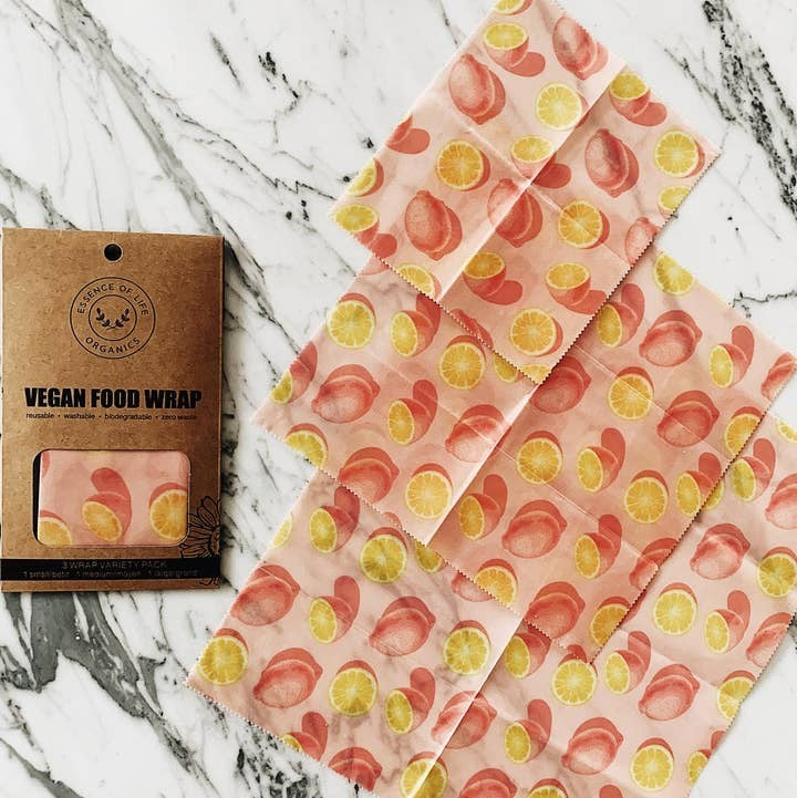Essence Of Life Vegan Food Wrap Variety 3 Pack - Lemon Love