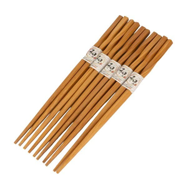 Urban Tokyo Chopsticks Set Of 5 - Bamboo Spiral