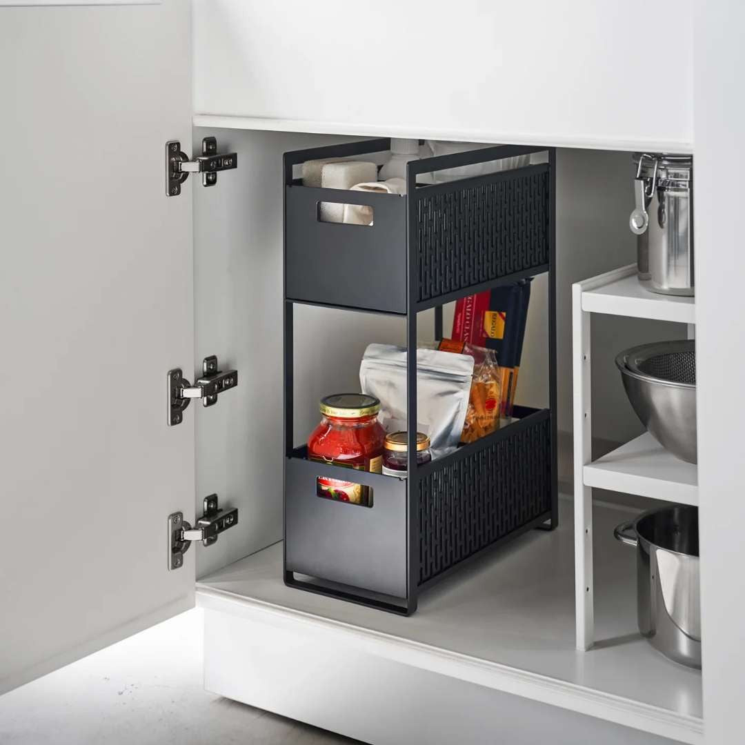 Yamazaki Tower 2-Tier Cabinet Storage Basket