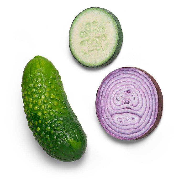 Kikkerland Vegetable Magnets Set Of 3