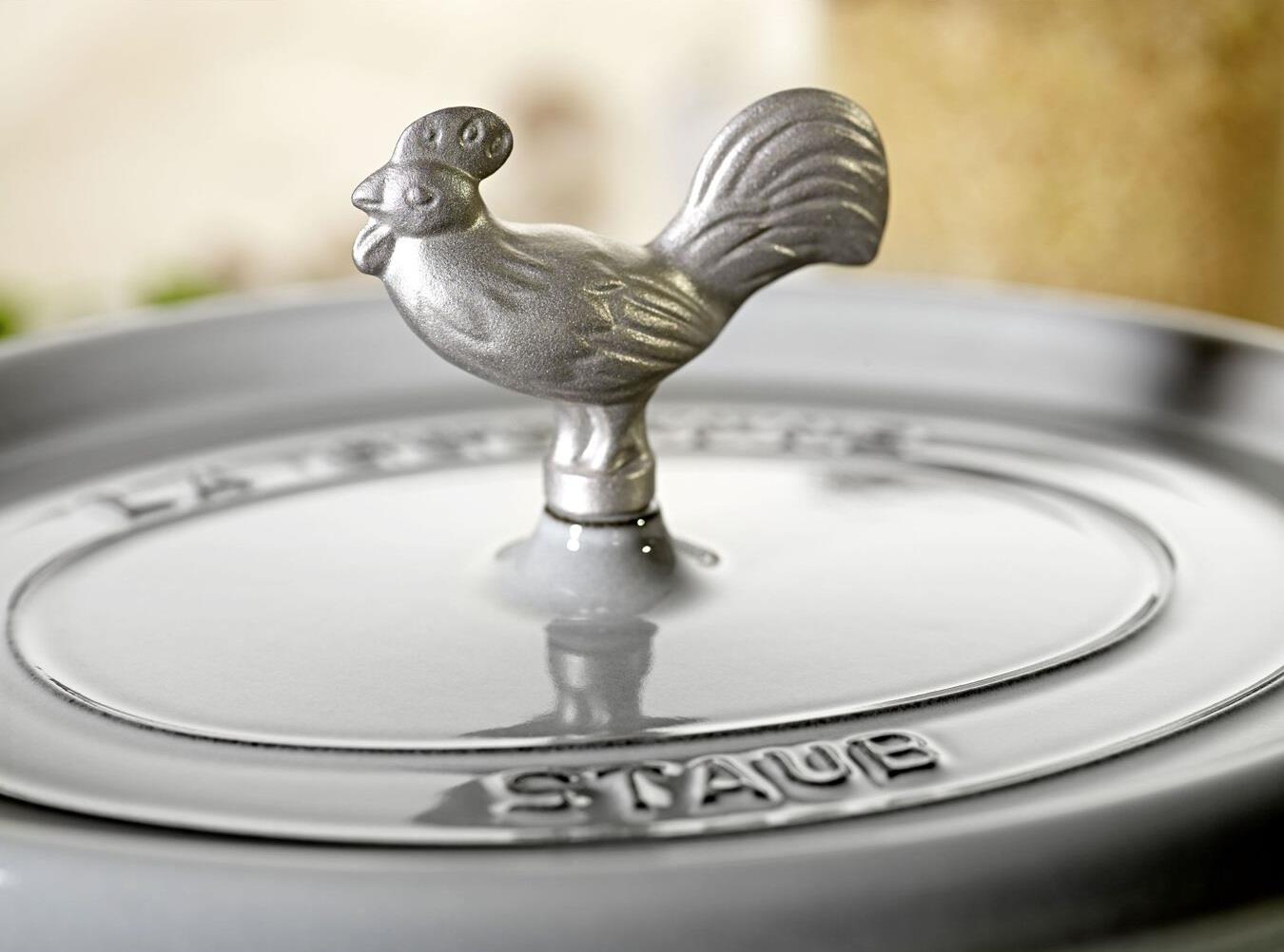 Staub Stainless Steel Rooster Cocotte Knob