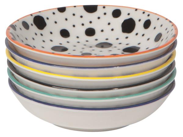 Now Designs Pinch Bowl Set Of 6 Bts & Dots Colours - iQ living