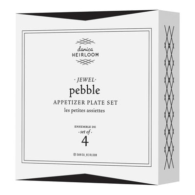 Danica Heirloom Pebble Jewel Appetizer Plates Set of 4