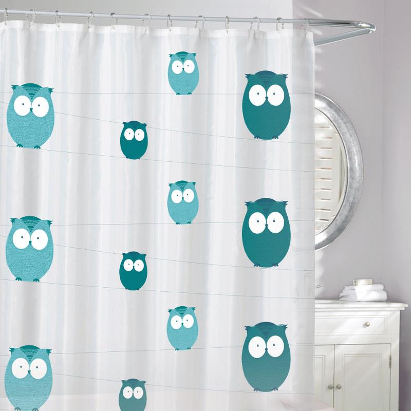 Moda at Home Eco Shower Curtain, Bright Eyes