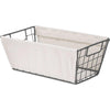 Whitmor Wire Tote Basket With Canvas Sides - Small