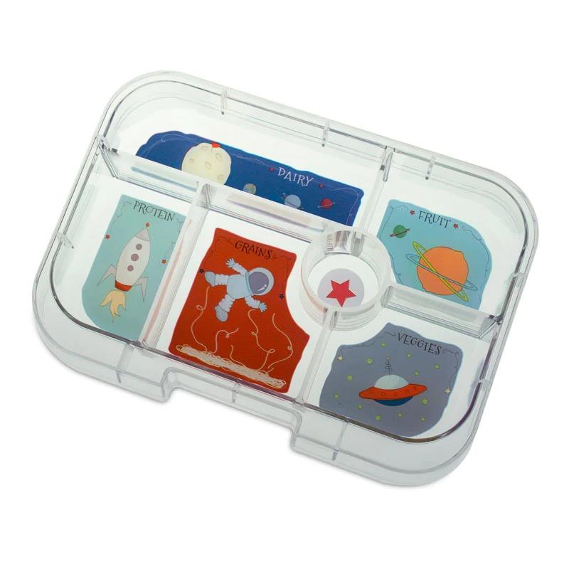 Yumbox Original 6 Compartment Replacement Tray Rocket