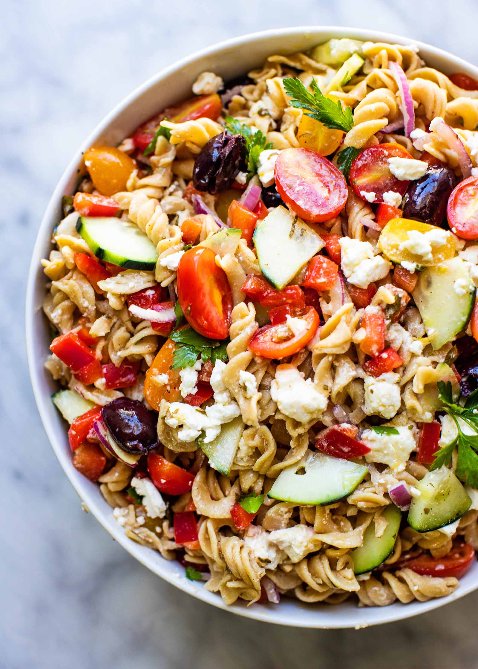 Refreshing Greek Pasta Salad For Summer