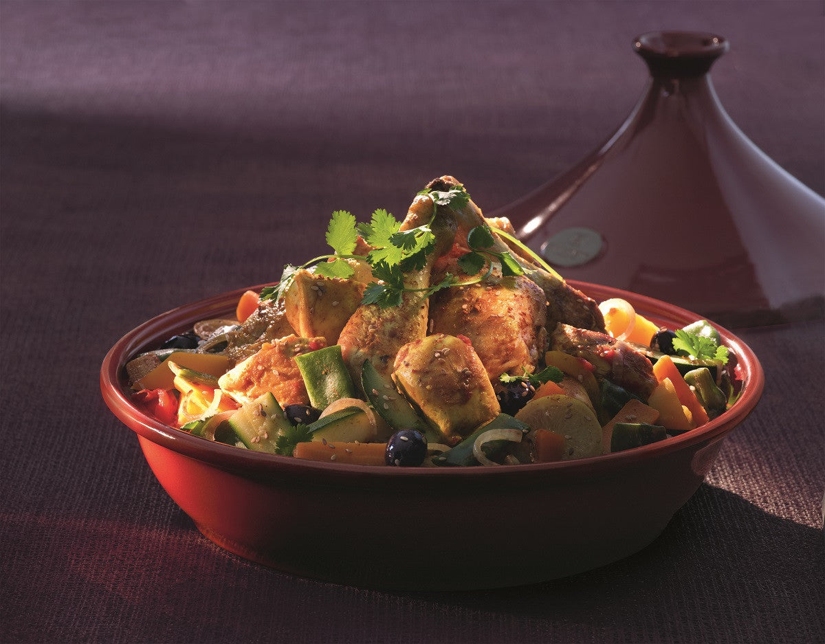 One of Our Favourite Recipes; Chicken Tagine with Lemon, Honey, Olives and Fresh Vegetables