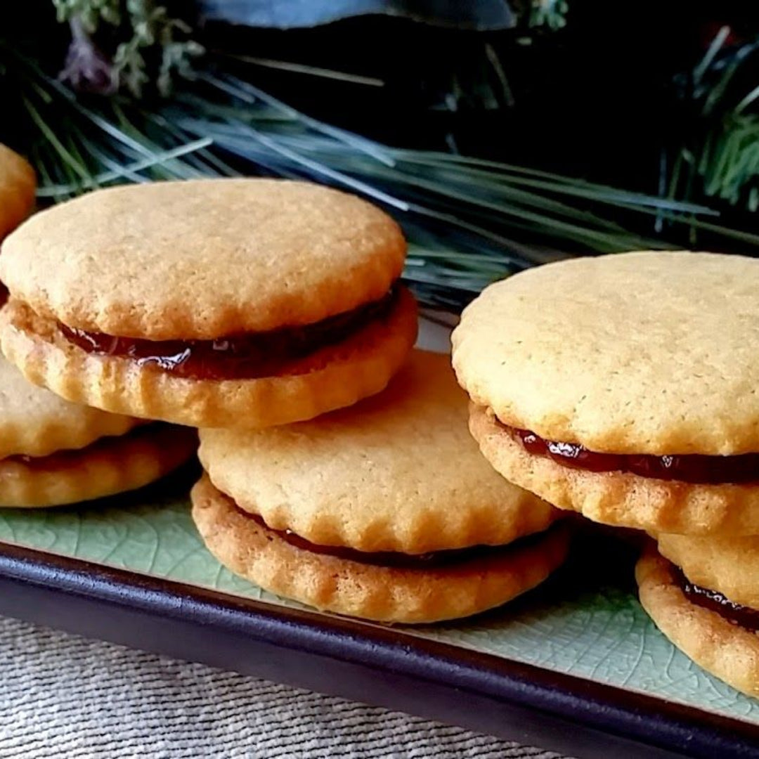 Peanut Butter Jam Jam Cookies!