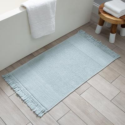 Moda At Home Carlaw Bath Mat Light Blue