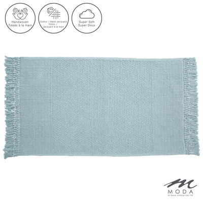 Moda At Home Carlaw Bath Mat Light Blue