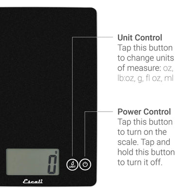 Escali Arti Glass Kitchen Scale - Bamboo