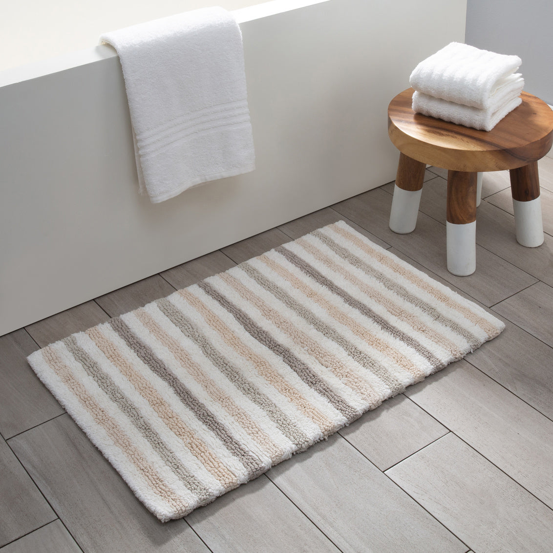 Moda At Home Field Stripe Bath Mat