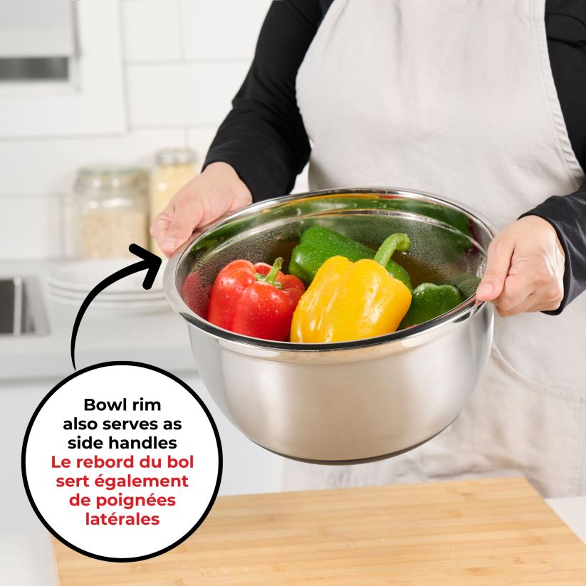 Starfrit Stainless Steel Mixing Bowl + Non-Slip Base