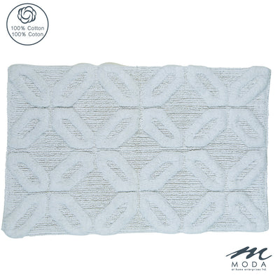Moda At Home Cordoba Bath Mat White
