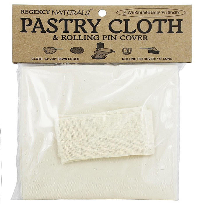 Regency Natural Pastry Cloth & Rolling Pin Cover Set