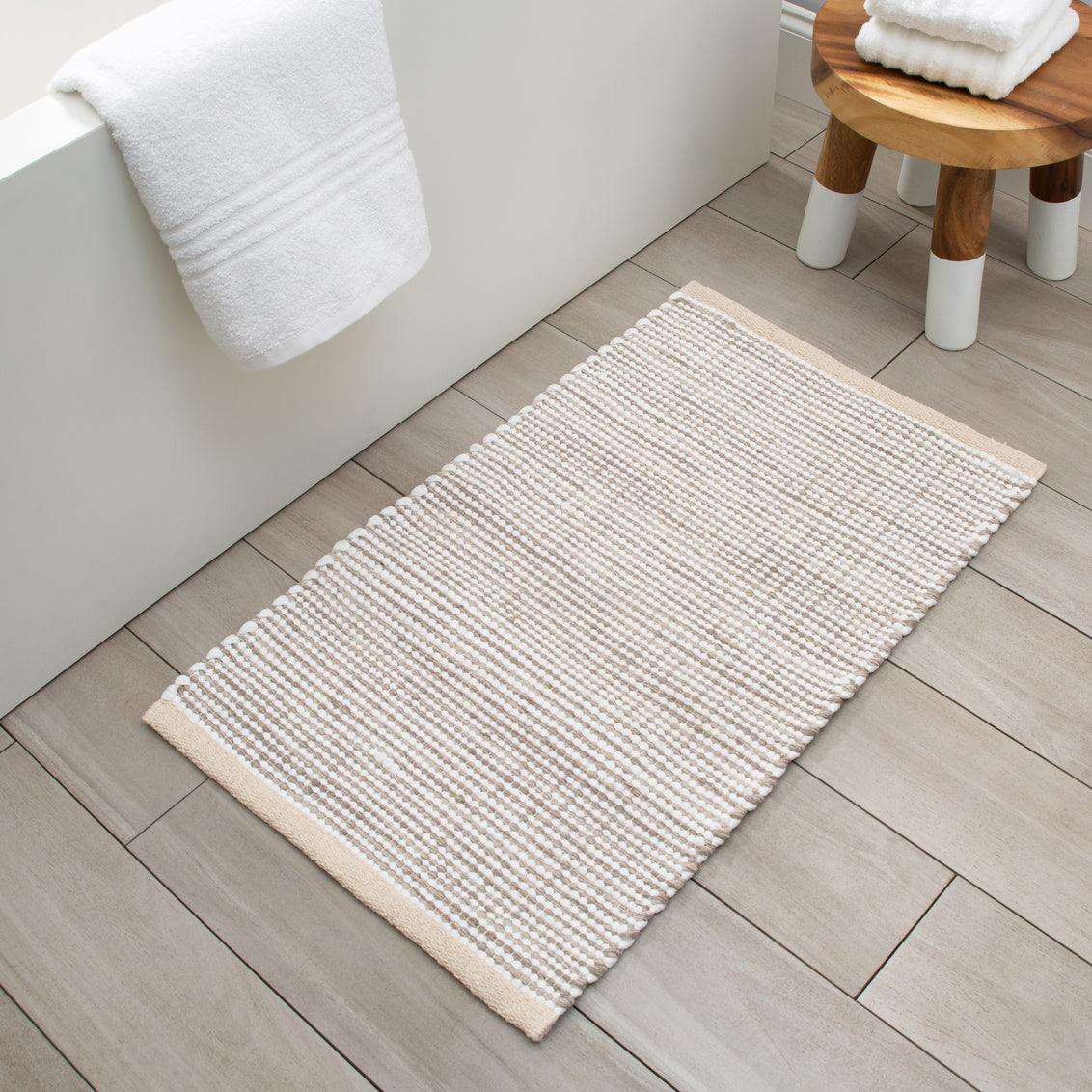 Moda At Home Toledo Bath Mat Natural
