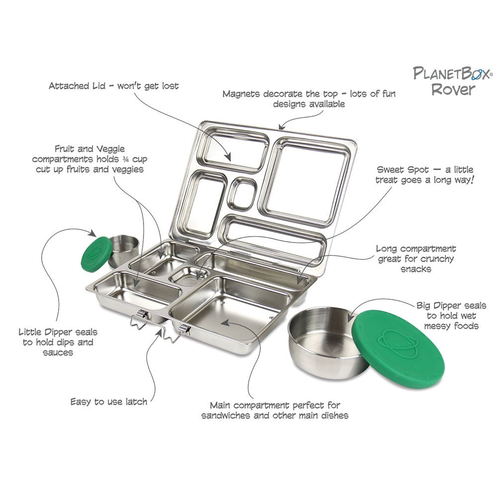 PlanetBox Rover Stainless Steel Lunch Box
