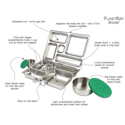 PlanetBox Rover Stainless Steel Lunch Box