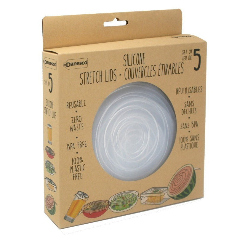 Danesco Silicone Stretchlids, Set/5 Assorted - iQ living
