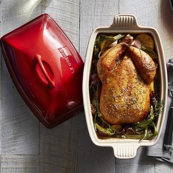 Le Creuset Heritage Rectangular Roaster With Lid 3.8L