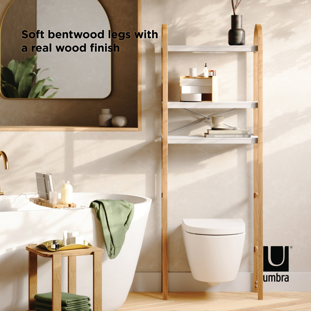 Umbra Bellwood Over The Toilet Shelf - Natural
