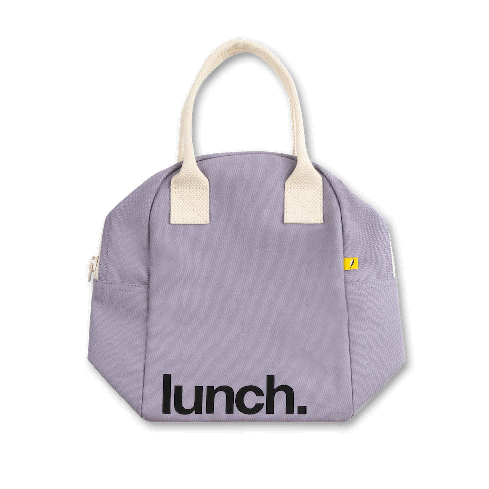 Fluf Zipper Lunch Bag Lavender