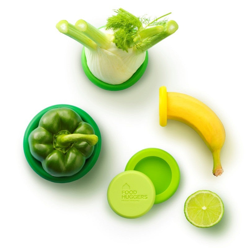 Food Huggers Silicone Food Savers Set Of 5 - iQ living