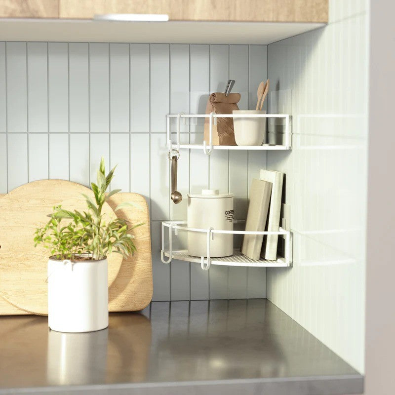 Umbra Cubiko White Shower Corner Bins Set Of 2
